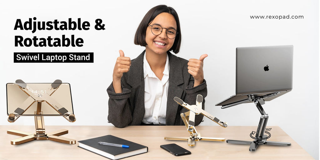 Adjustable & Rotatable Swivel Laptop Stand: Key Features